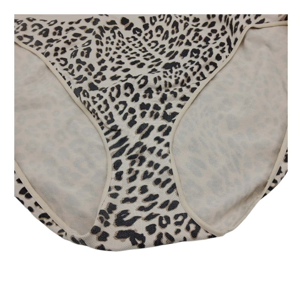 Ambrielle High Leg Brief Panty Women's Plus Size XXL/9 Animal Print - Picture 3 of 5